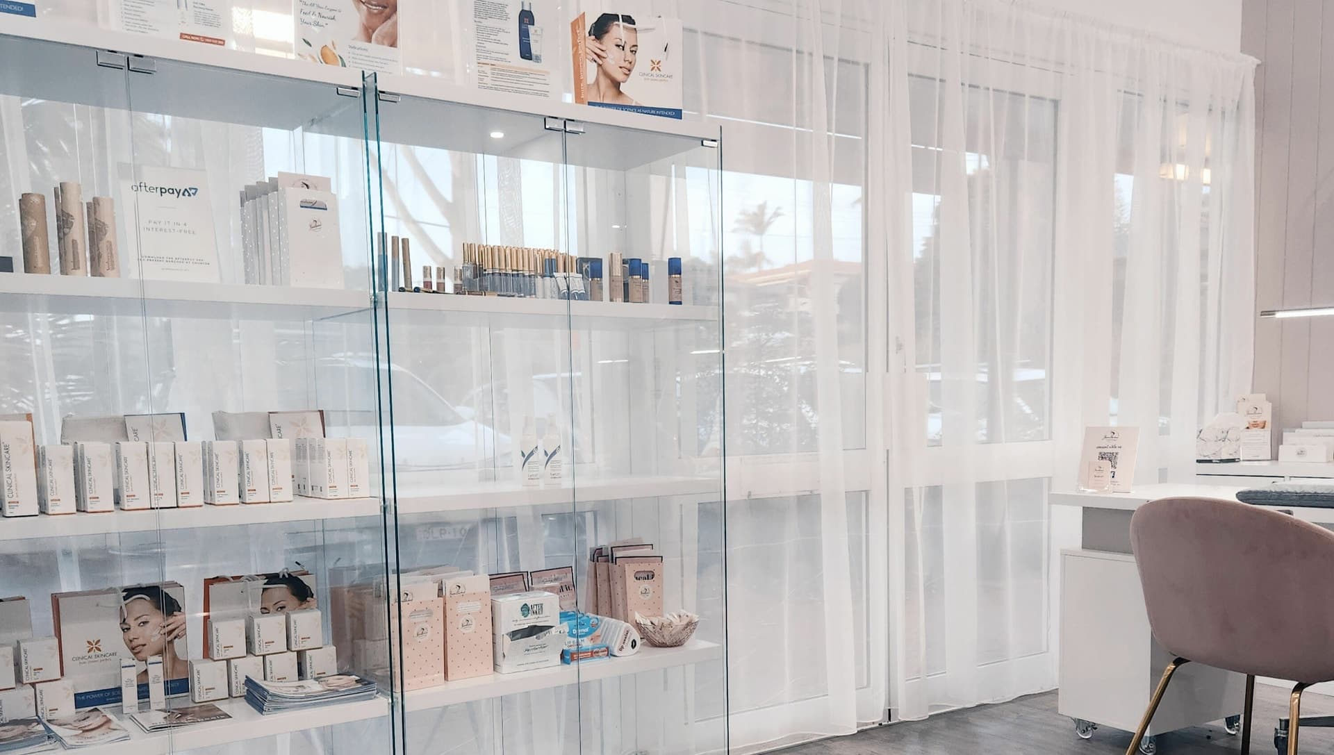 Professional skincare products used at Beauty Studio 2444