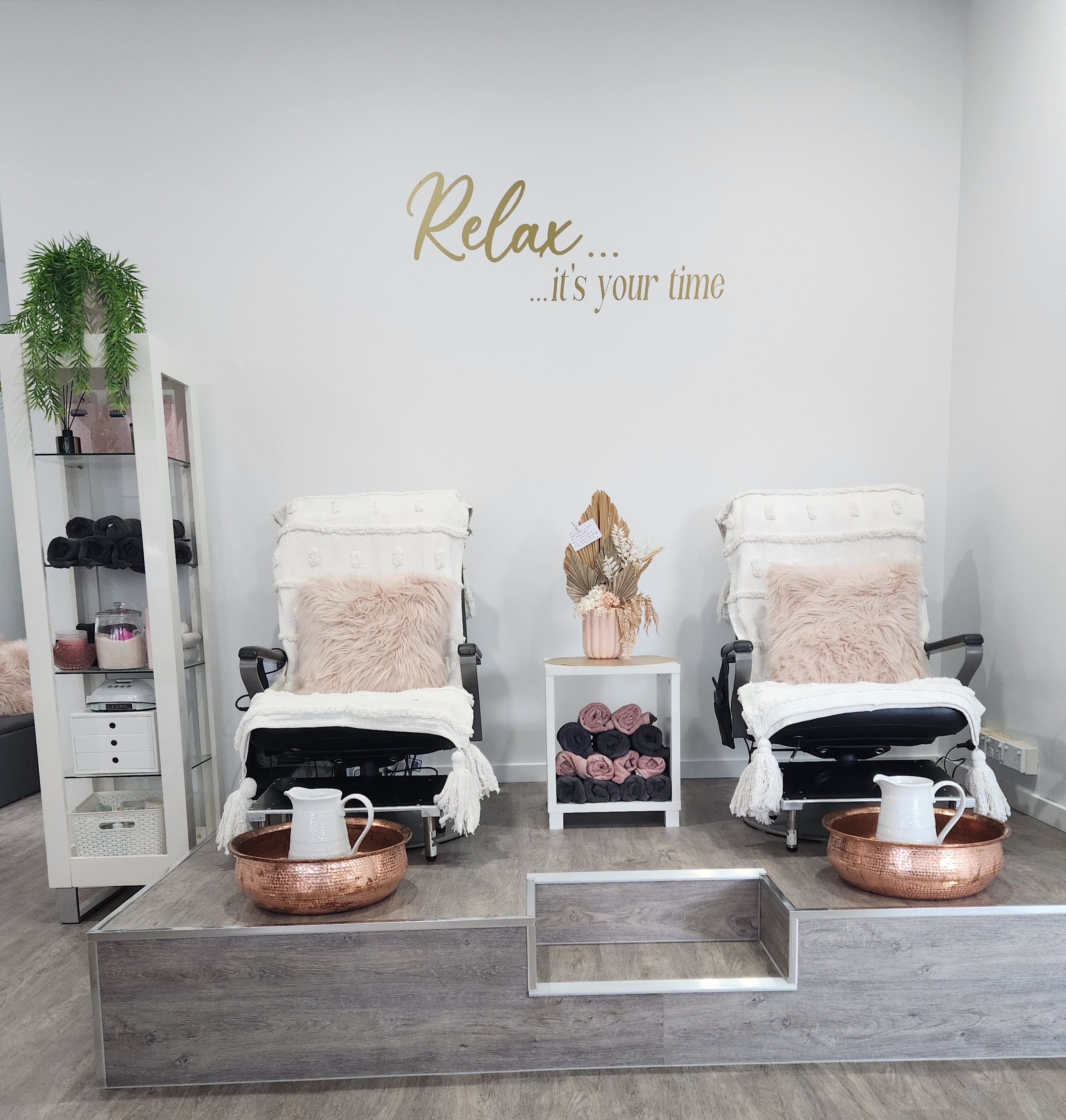 The real pedicure station at Beauty Studio 2444, Port Macquarie