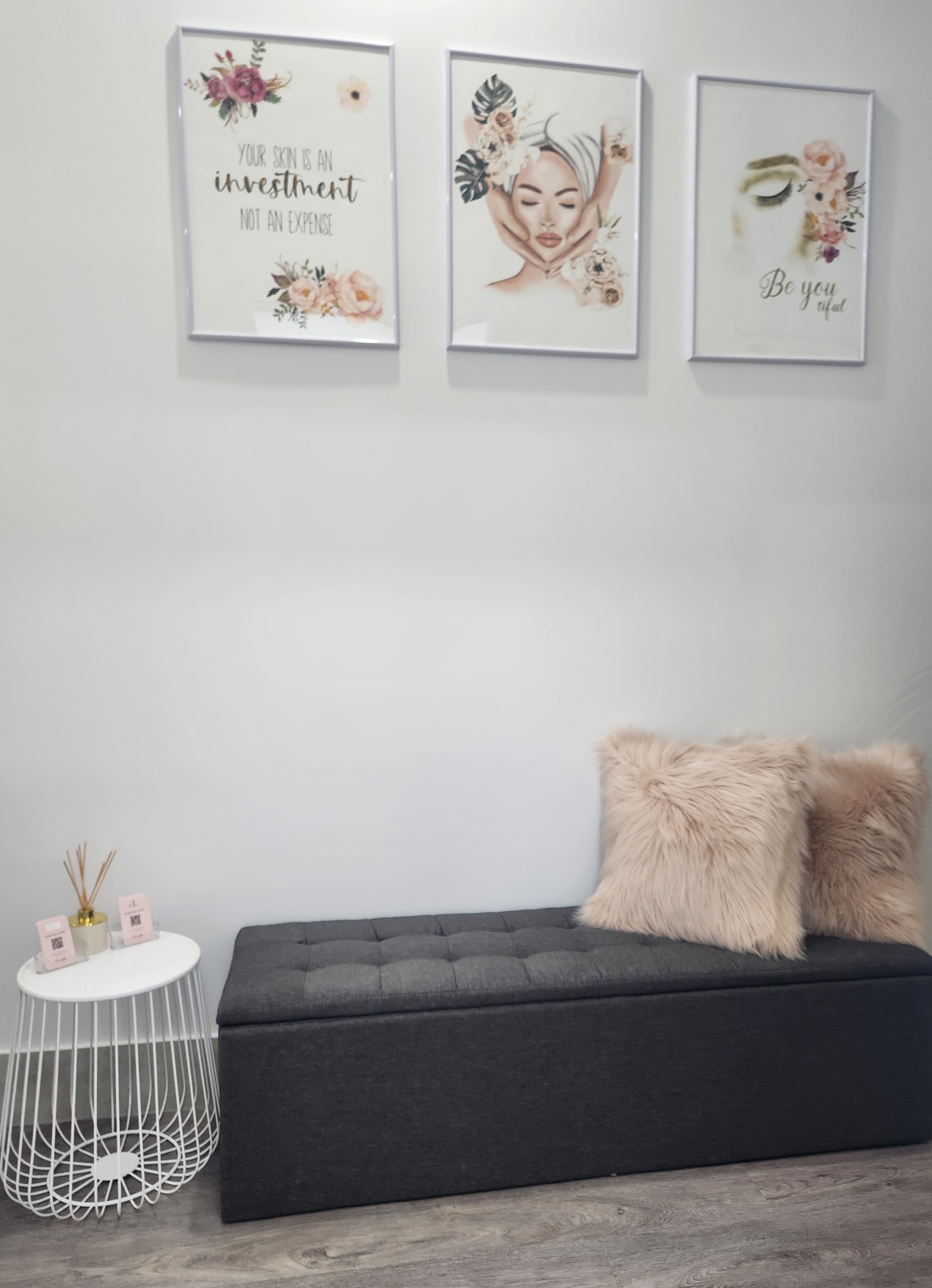Beauty Studio 2444's real waiting area in Port Macquarie