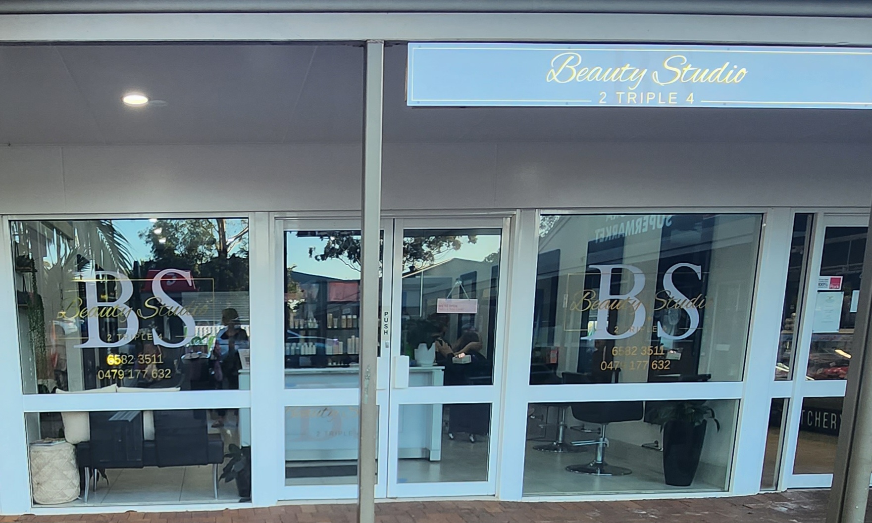 The real Beauty Studio 2444 storefront in Port Macquarie
